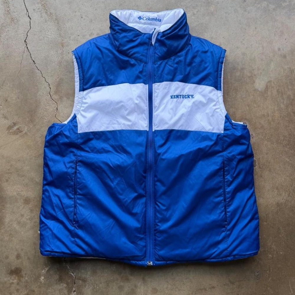 Vintage y2k Columbia Sportswear Kentucky reversible puffer vest size M